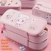 Cute Double-Layer Pencil Case for First-Grade Girls – Large Capacity Student Stationery Box