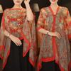 Long Length Breathable Shawl Multifuctional Chiffon Scarf Seaside Sun Protection Shawl  Daily Use
