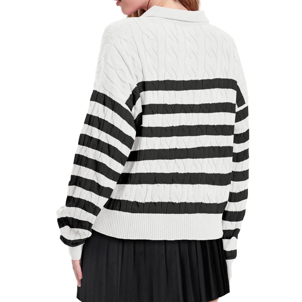 Long Sleeve Sweaters For Women Fall Winter Outfits Fashion V Neck Clothes Tops