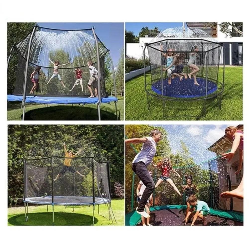 8/10/12/15m Trampoline Sprinkler Drip Irrigation Lawn Sprinkler Water Ring Outdoor Use