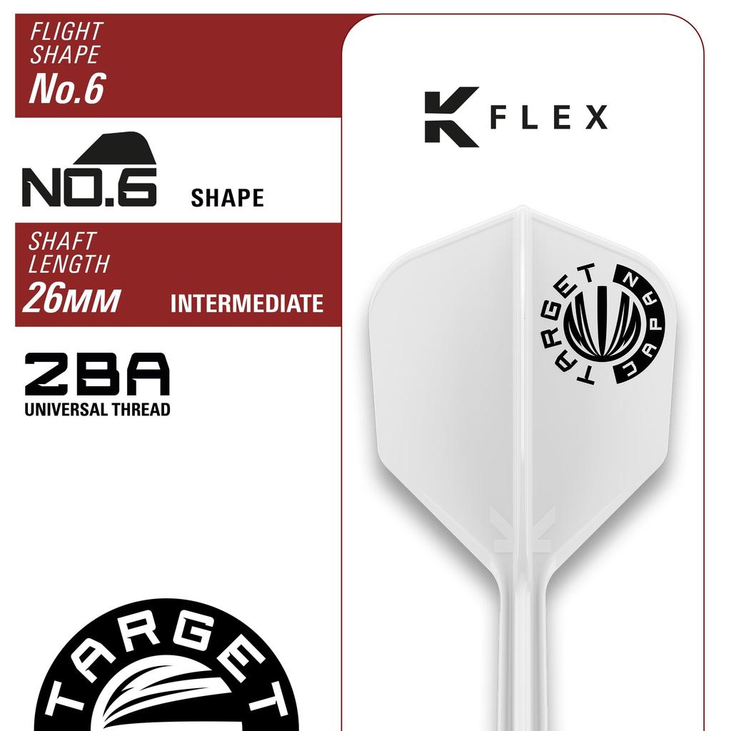 Target Japan PRIME SERIES MAYO GEN7 Mayuko Morita Tungsten 2BA Soft Tip Darts 2BA SOFT TIP 6 Shape Flights and 2BA SOFT TIP DARTS 90% K-Flex Set, 18g,