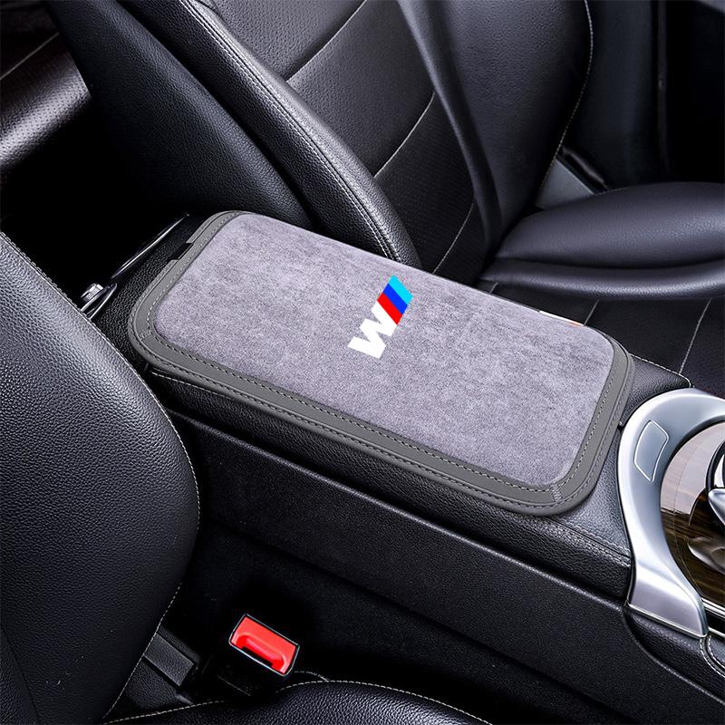 Leather Car Armrest Box Pad Auto Armrest Mat Accessories For BMW 1 3 5 7 Series M X1 X3 X4 X5 F10 F15 F16 F20 F30 M3 M4 E34 E46 HV0