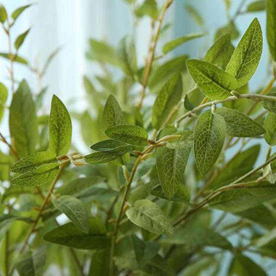 1 ветка искусственного растения 5 раздвоенных реалистичных пластиковых ярких искусственных стеблей