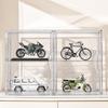 3Tier Acrylic Display Case Clear Storage Shelf Large Capacity Dustproof Easy Assembly Stackable Design Action Figure Storage Box
