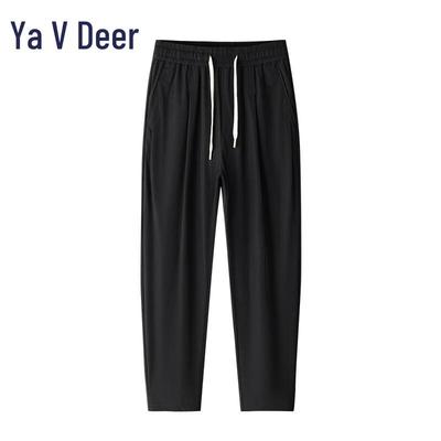 Мужские повседневные штаны-джоггеры Yalu из ледяного шелка