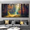 Landscape Pictures Green Tree Canvas Painting Forest Posters and Prints Wall Art Giant Trees Pictures for Living Room Home Decor