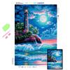 Алмазная вышивка Ночной Приморский Маяк Полный Алмаз Ручная Распродажа 3D Алмазная Картина Горный Хрусталь Картина Украшение Дома