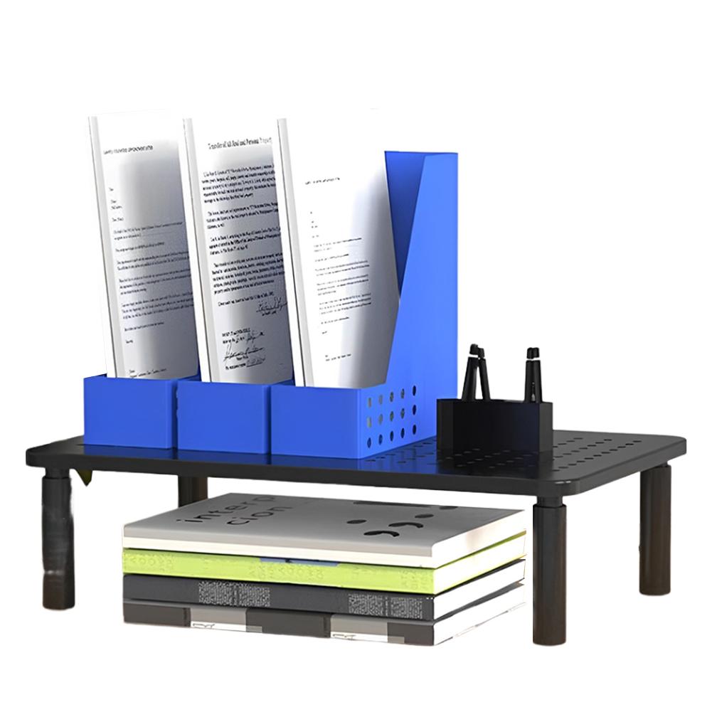 Подставка для монитора с вентиляционными отверстиями, настольный органайзер для монитора, 3 регулируемые по высоте металлические полки для настольного ПК-монитора