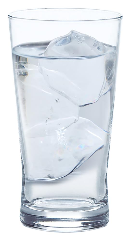 Стакан Toyo Sasaki Glass Fjord 15 унций, 460 мл, набор из 6 шт. Сделано в Японии, можно мыть в посудомоечной машине, ударопрочный, отмечен наградой за хороший дизайн. Стеклянная чашка.