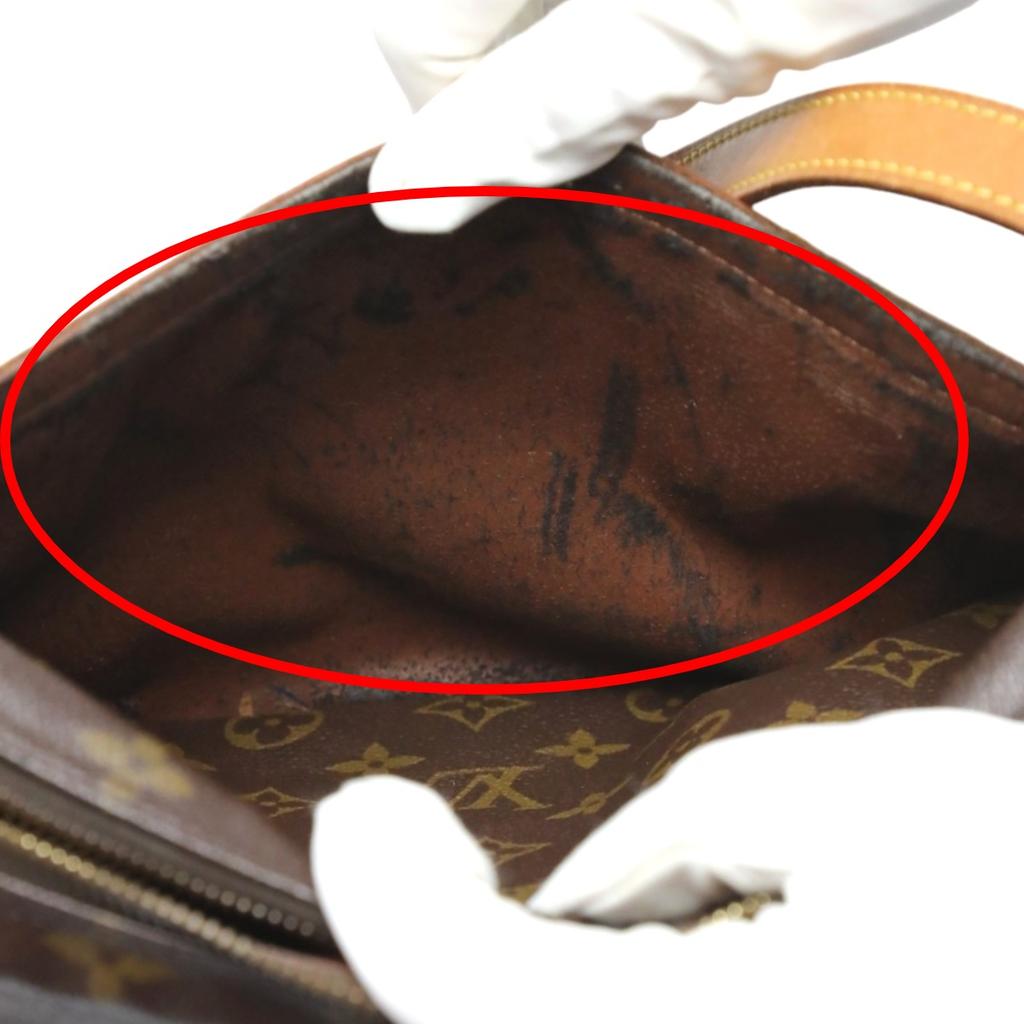 LOUIS VUITTON Monogram Geneufeille Shoulder Bag Monogram canvas Brown M51227 Used