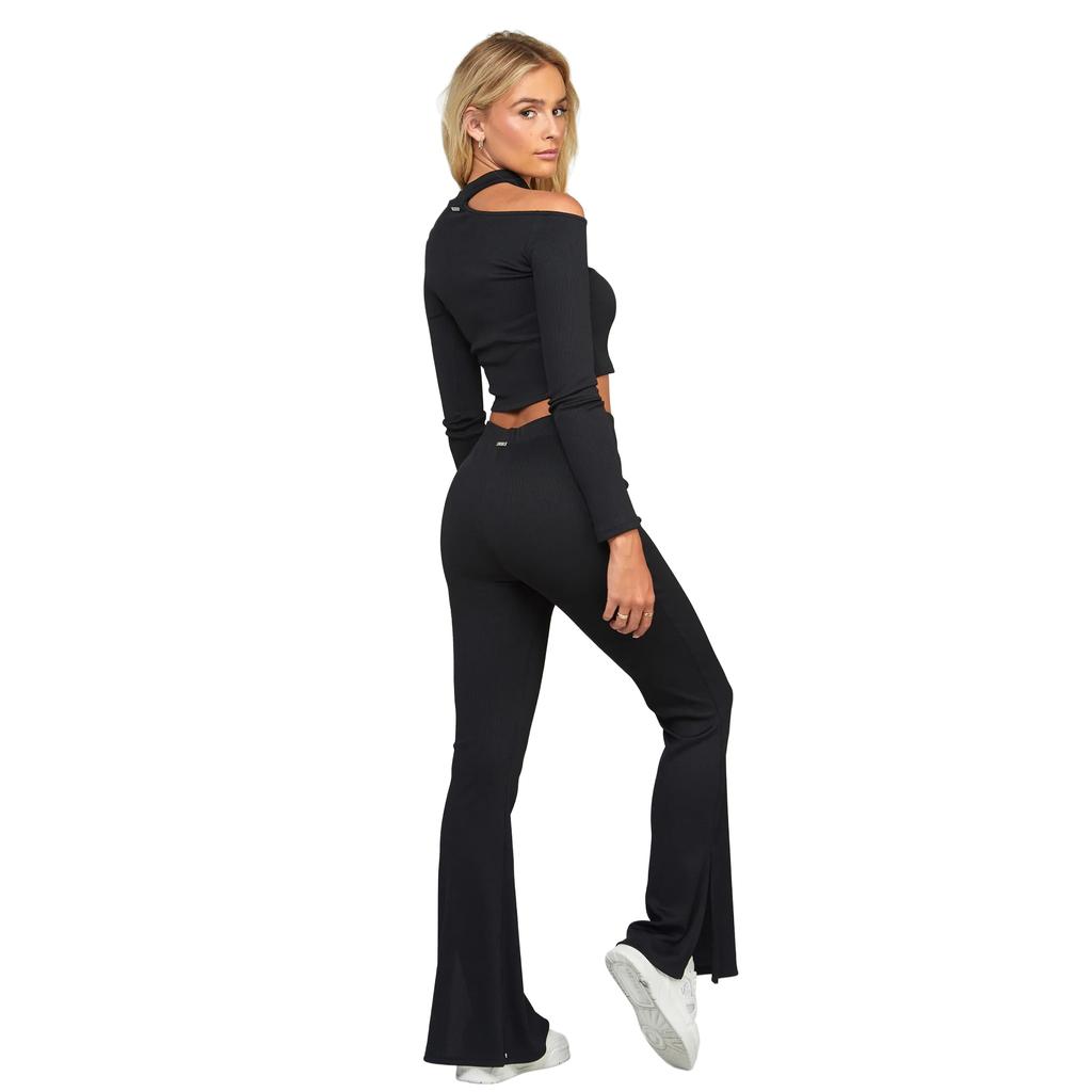 Женский/дамский топ в рубчик с длинными рукавами SikSilk