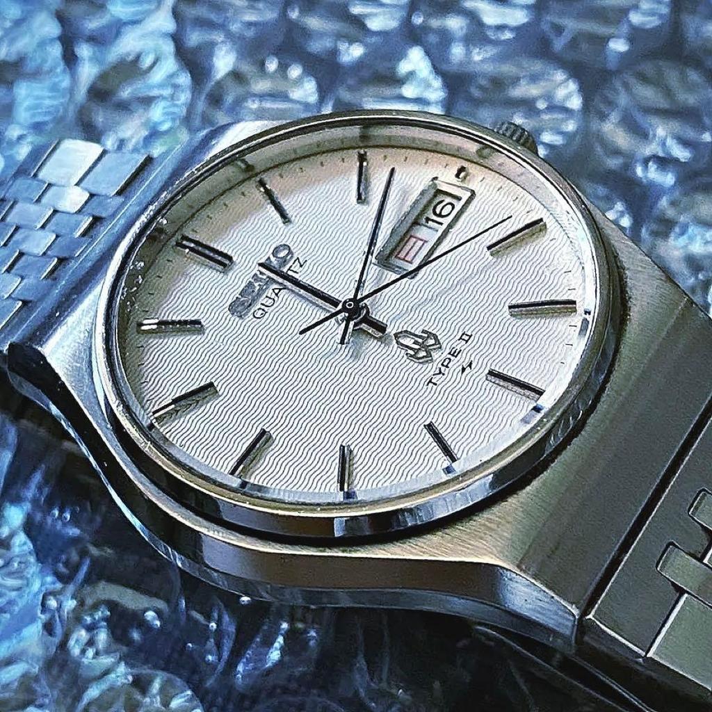 Б/у SEIKO TYPEII Волнистый циферблат Сделано в 1977 году Полностью оригинальные