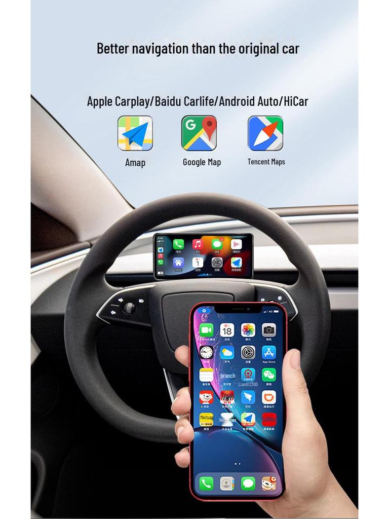 Tesla Model 3 LCD Instrument Display with CarPlay and Smart OTA Connectivity