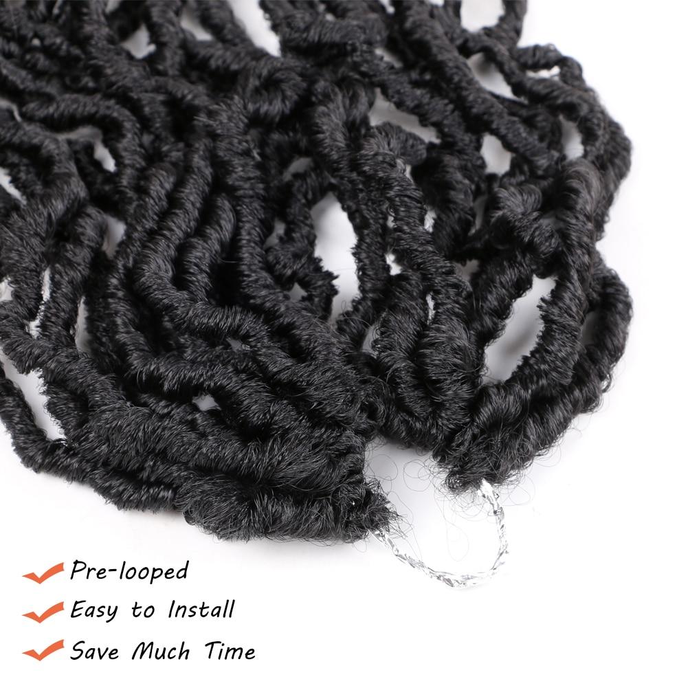 Новые мягкие локоны, вязаные крючком, 36 дюймов, длинные натуральные вьющиеся волосы, волнистые искусственные локоны, вязаные крючком косички