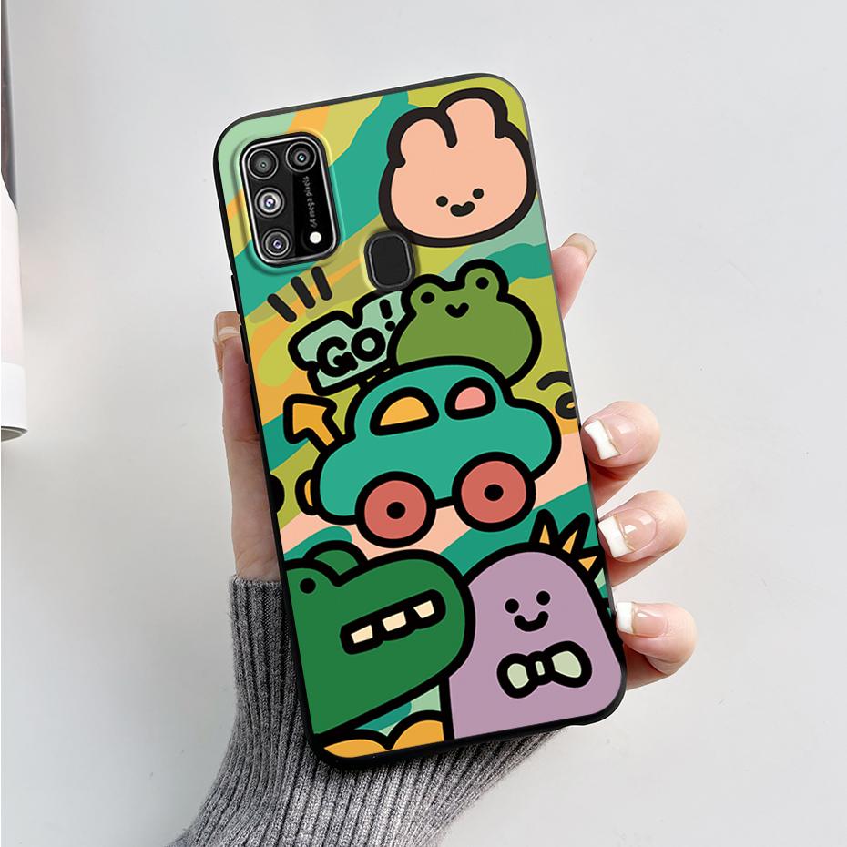 Силиконовый чехол для Samsung M31 M 31 Чехол Милый Кролик Панда Ударопрочный чехол для телефона для Samsung Galaxy M31s M31 s M315F M317F Etui