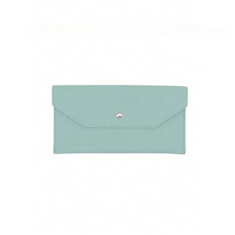 1 шт. женский кошелек Многоразовый кошелек-зажим для денег Конверт для хранения наличных денег и банковских карт со слотом для карт Портативный кожаный кошелек мужской