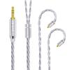 Yinyoo MMCX 5N Recable Single Crystal Copper Silver Plated Mixed Alloy OFC Shield Silver Plated OCC Mixed Alloy Geple Earphone Upgrade Cable MMCX