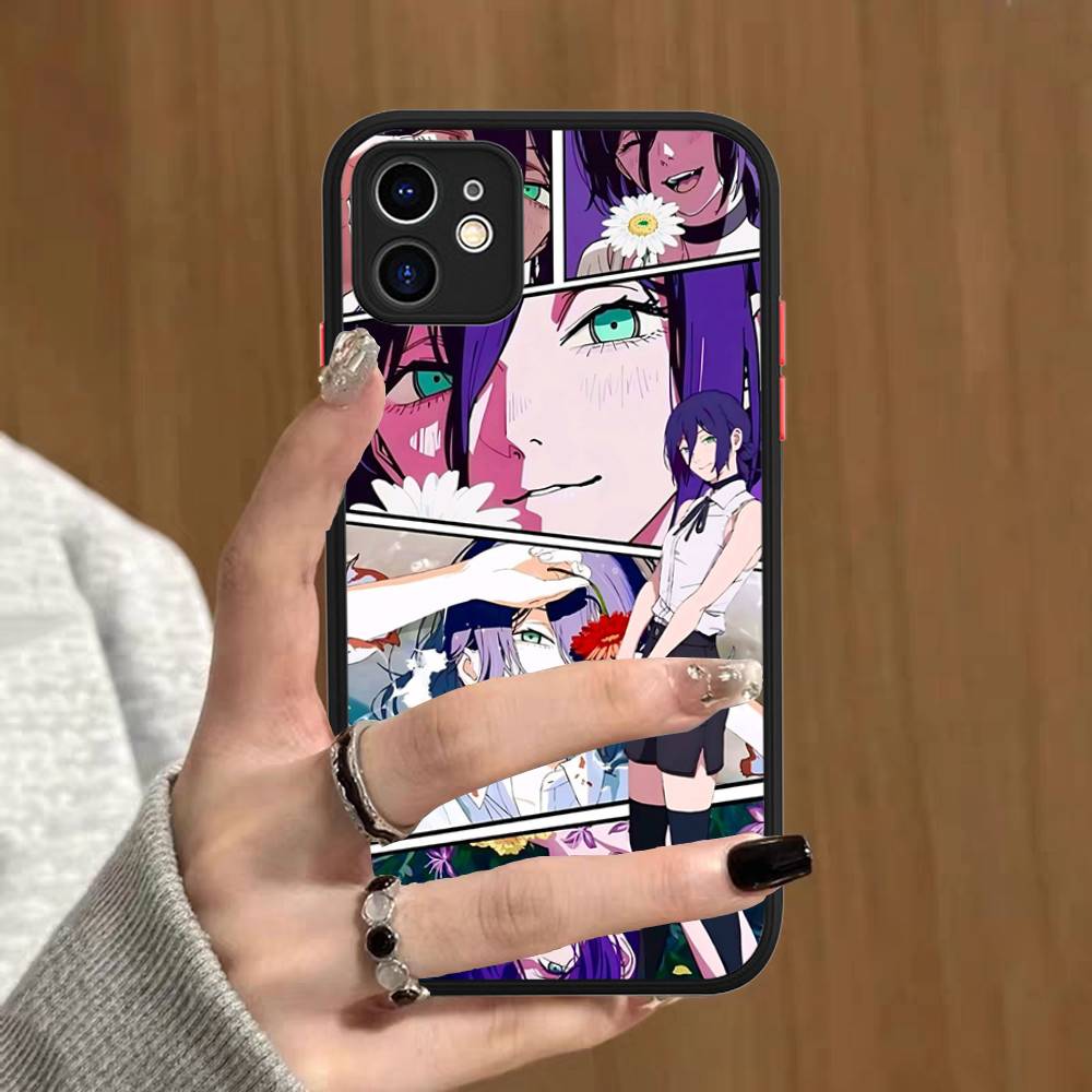 Аниме C-Человек-бензопила Для IPhone 16 15 14 Plus 13 12 11 Pro Max X XS MAX Полупрозрачный Матовый Ударопрочный Чехол