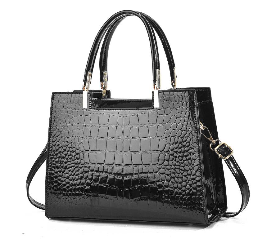 Yogodlns Women Patent Leather Handbag Fashion Satchel Bag Stylish Luxury Design Large Capacity Top Handle Shoulder Crossbody Bags