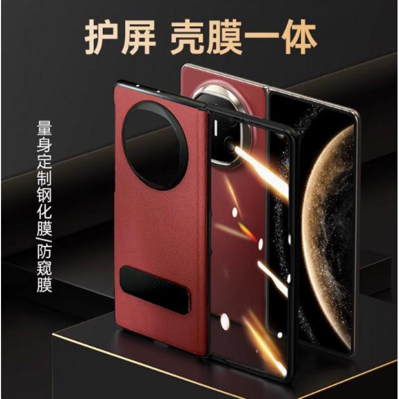 Premium Genuine Leather Flip Case With Rotating Hinge Stand Mate X6 Shockproof Magnetic Anti-Fingerprint Includes