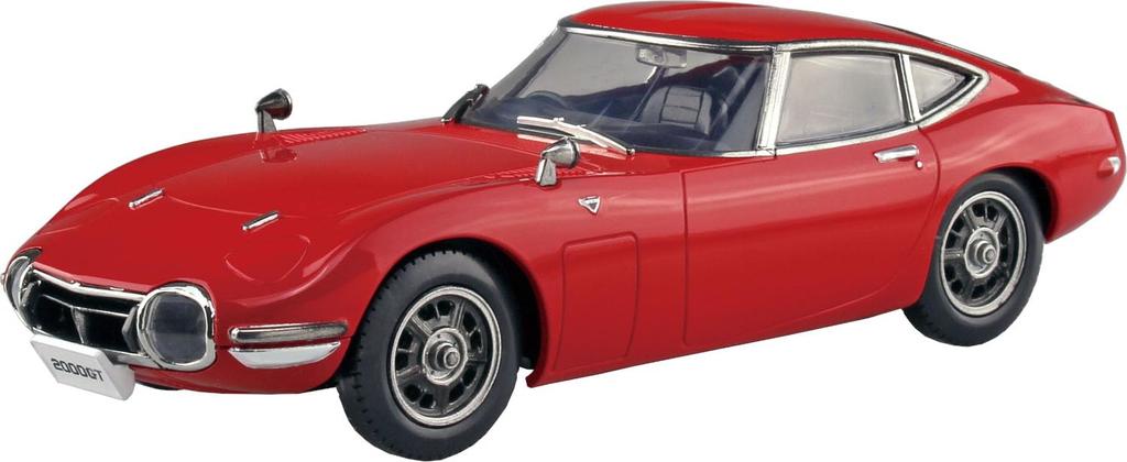 Aoshima Bunka Kyozai Масштабный Rakupla Сборный набор Toyota 2000GT Солнечный красный Пластиковая модель 1/32 № 06-SR Предварительно окрашенная (Автомобиль)