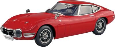 Aoshima Bunka Kyozai Масштаб 1/32 Rakupla Snap Kit № 06-SR Toyota 2000GT Solar Red Пластиковая модель-конструктор с защелками, предварительно окрашенная (Автомобиль)