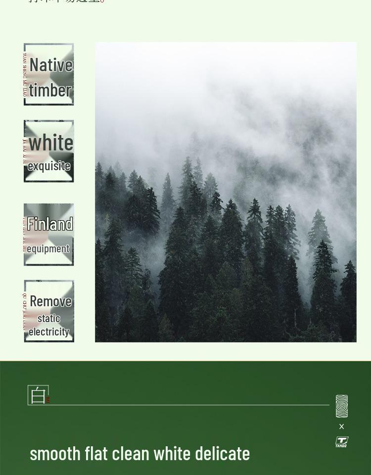 Бумага копировальная Tianzhang Green A4 70г белая - для офиса и черновиков