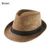 Fashion Gangster Cap Beach Straw Panama Cap Jazz Dress Hat Cowboy Fedora Hat Sun Hat