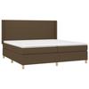 Maison Exclusive - Sommier à lattes de lit matelas et LED Marron foncé 200x200 cm