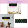 Современные цифровые настенные часы с RGB LED подсветкой, ночным свечением для декора гостиной
