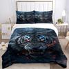 3pcs Tiger Head Print Duvet Cover Set - Includes 1 Duvet Cover and 2 Pillowcases, No Quilt Core, All-Season Home Decor yy251111026