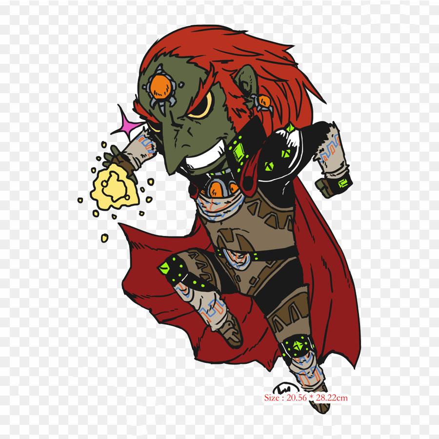 Ganon The Legend Of Ocarina Of Time The Legend Of Brea Iron On Heat Transfer Printing Vinyl Patches Sticker for Clothes DIY Appliques Washable Patches