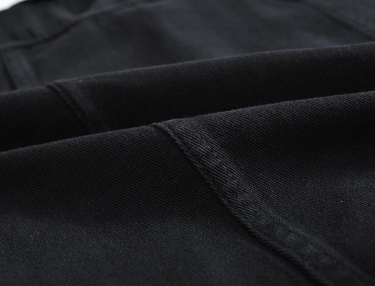 Men's Black Denim Sleeveless Vest - Trendy Streetwear Waistcoat for Spring, Summer, and Autumn