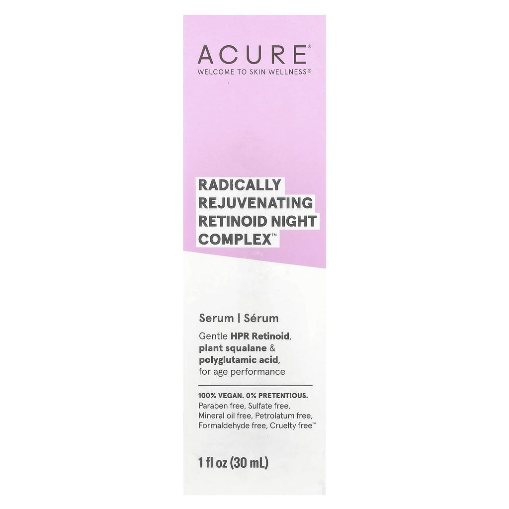 ACURE Radically Rejuvenat Retinoid Night Complex™, Serum, 1 Fl Oz (30 Ml)