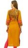 Women's Designer Mustard Tunic Solid Cotton Kurta Ethinc Ladies