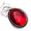 Подвеска из серебра 925 пробы с мозамбикским гранатом, 1,97 дюйма, a1S43