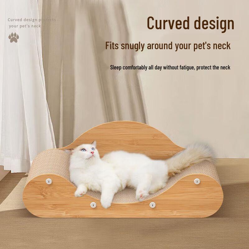 Sofa-shaped Corrugated Cat Scratcher