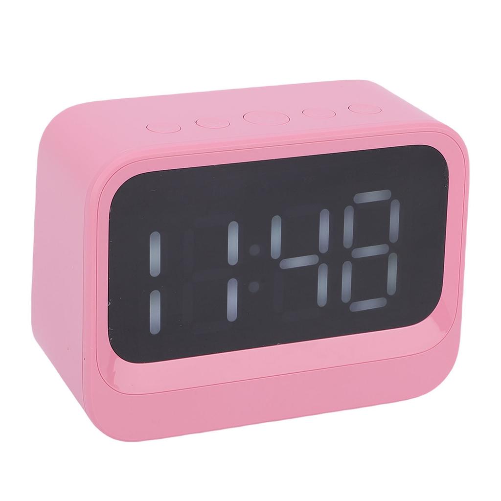 Цифровые часы с беспроводным динамиком, светодиодным дисплеем, перезаряжаемый будильник с MP3-плеером для спящих