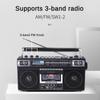 Портативный трехдиапазонный старый кассетный радиоприемник Bluetooth USB флэш-накопитель SD карта многофункциональный рекордер 340*165*93 мм