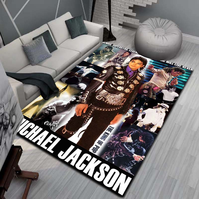 3D Модный Художественный Ковер MJ Майкл Джексон Король Поп-музыки для Спальни Гостиной Дивана Дома, Большой Детский Нескользящий Напольный Коврик