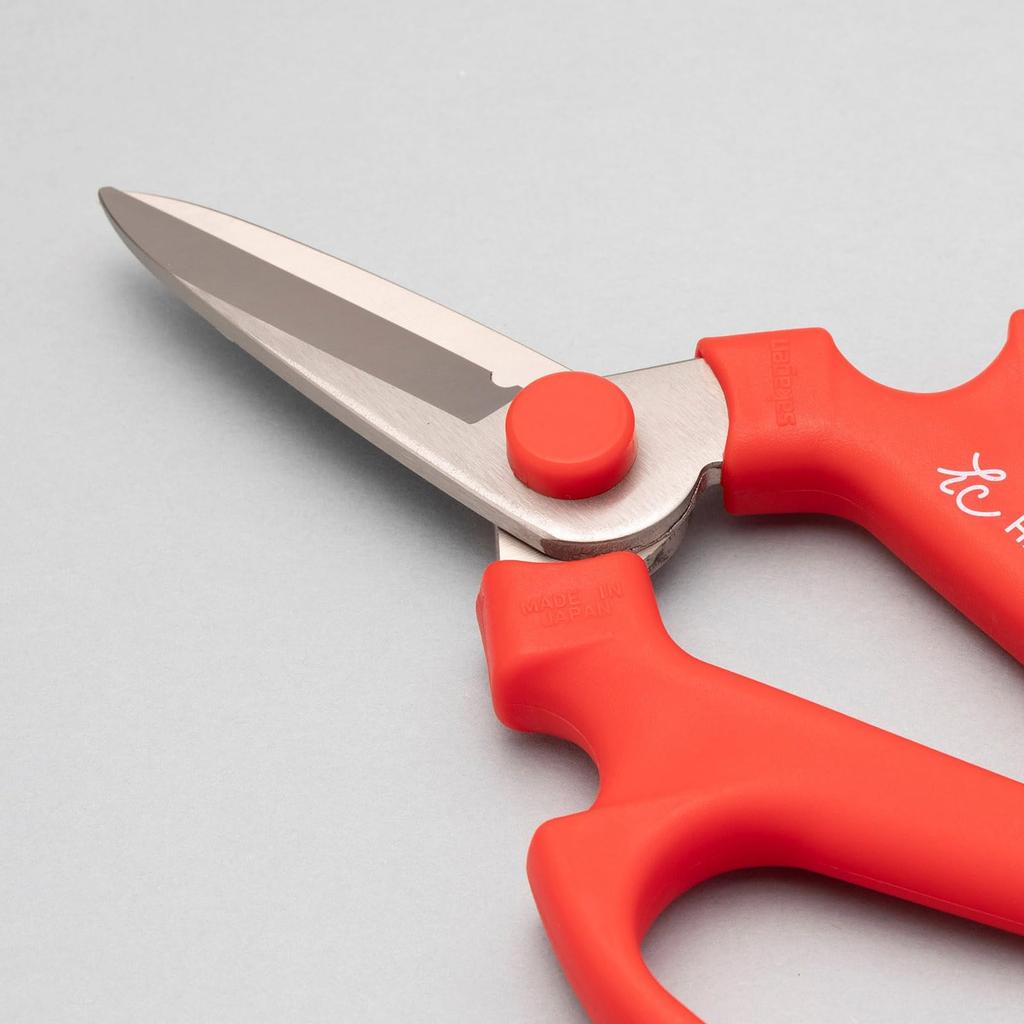 Sakagen Craft Flower Electroless Nickel 18 x 11 Made in 169 Scissors, Make, Plated, Approx. cm, Japan, Red,