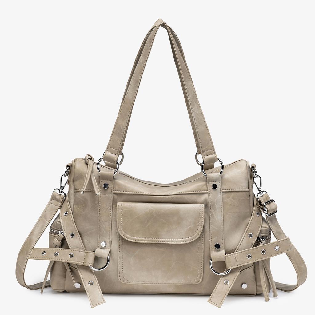 Large Capacity Tote Bag for Women's Daily Versatile Hand-held Uniform Bag, Simple Shoulder Bag