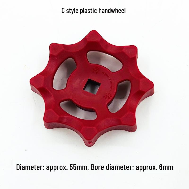 Round/Square Hole Valve Handwheel for PPR/PE Water Stop Tap and Gate Valve Accessories