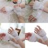 Faux Sleeves Decorative Wrist Cuff Sweater Lace Ruffle False Sleeves Cuff Extension Detachable Hand Cuffs for Women
