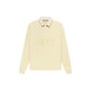Essentials FW22 Henley Rugby Long Sleeve Polo With Solid Color Digital Print Men Tops Canary-Yellow FOG-FW22-338