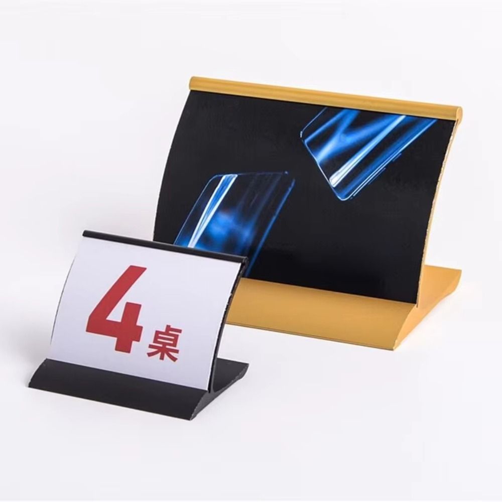 70x50mm Name Card Holder Metal Menu Sign Holder Hot Display Stand Number Card