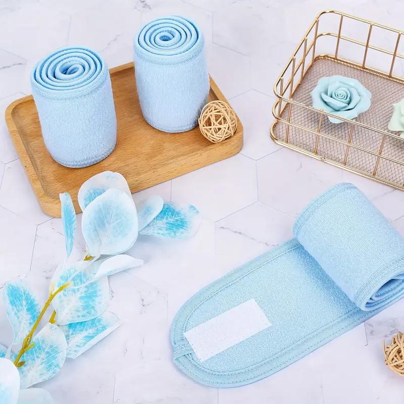 Макияж Мягкое махровое Велкро Повязка для волос Женская Нескользящая Регулируемая Спортивная Повязка на голову Йога Ванна Душ Широкая Повязка на голову