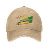 Винтажная бейсболка Ayrton Senna Brazil Helmet для мужчин и женщин, из потертого денима, солнцезащитная, для путешествий, на все сезоны, мягкая шапка