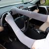 Two Fingers with Exposed Half Finger Ice Sleeves Sun Protection Anti-UV Arm Sleeves  For Women
