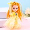 Цветной Свет Кукла Сяо Мэнмэн Костюм Принцессы Девочка Наряжать 13 Шарниров 6 Дюймовая Кукла Игрушка Игровой Дом